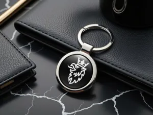 Saab Anello Chiave Auto Struttura Lega Durevole